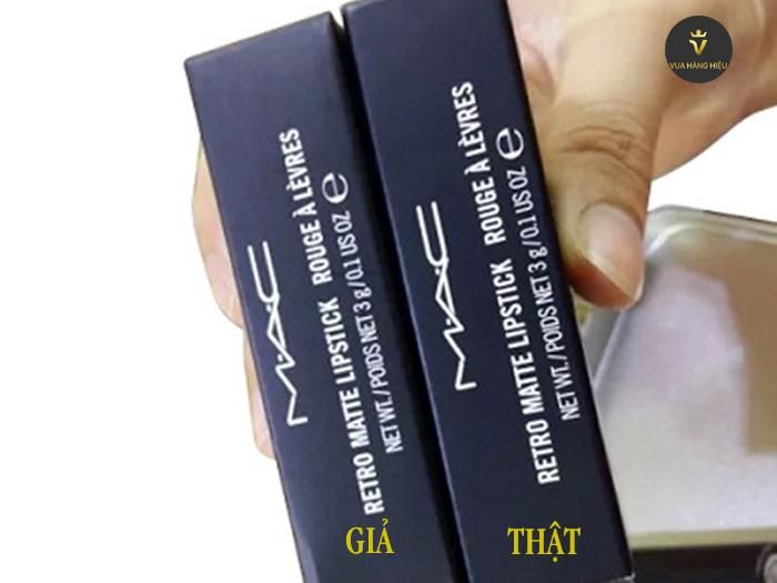 Ph&acirc;n biệt son MAC thật giả